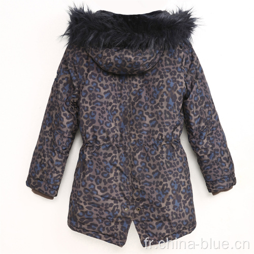 Veste d&#39;hiver chaude de la corde de fille